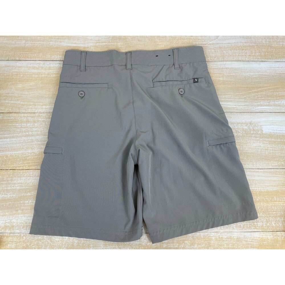 Birdie Bound Men's Golf Shorts Size 30 Gray Performance Stretch Zipper Pockets - Picture 2 of 10